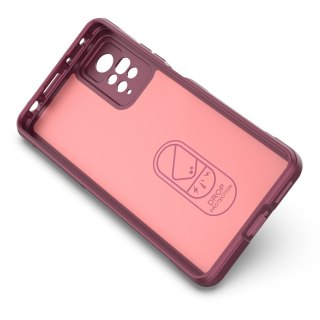 Etui Magic Shield Case Braders do Xiaomi Redmi Note 11 Pro burgundowy