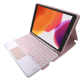 Etui z Klawiaturą Bluetooth Magnetyczne do Apple iPad 10.2 2019/2020/2021 7 / 8 / 9 Różowy