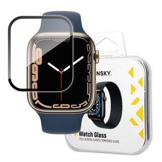 Szkło Hybrydowe do Apple Watch 7 / 8 45 mm czarny