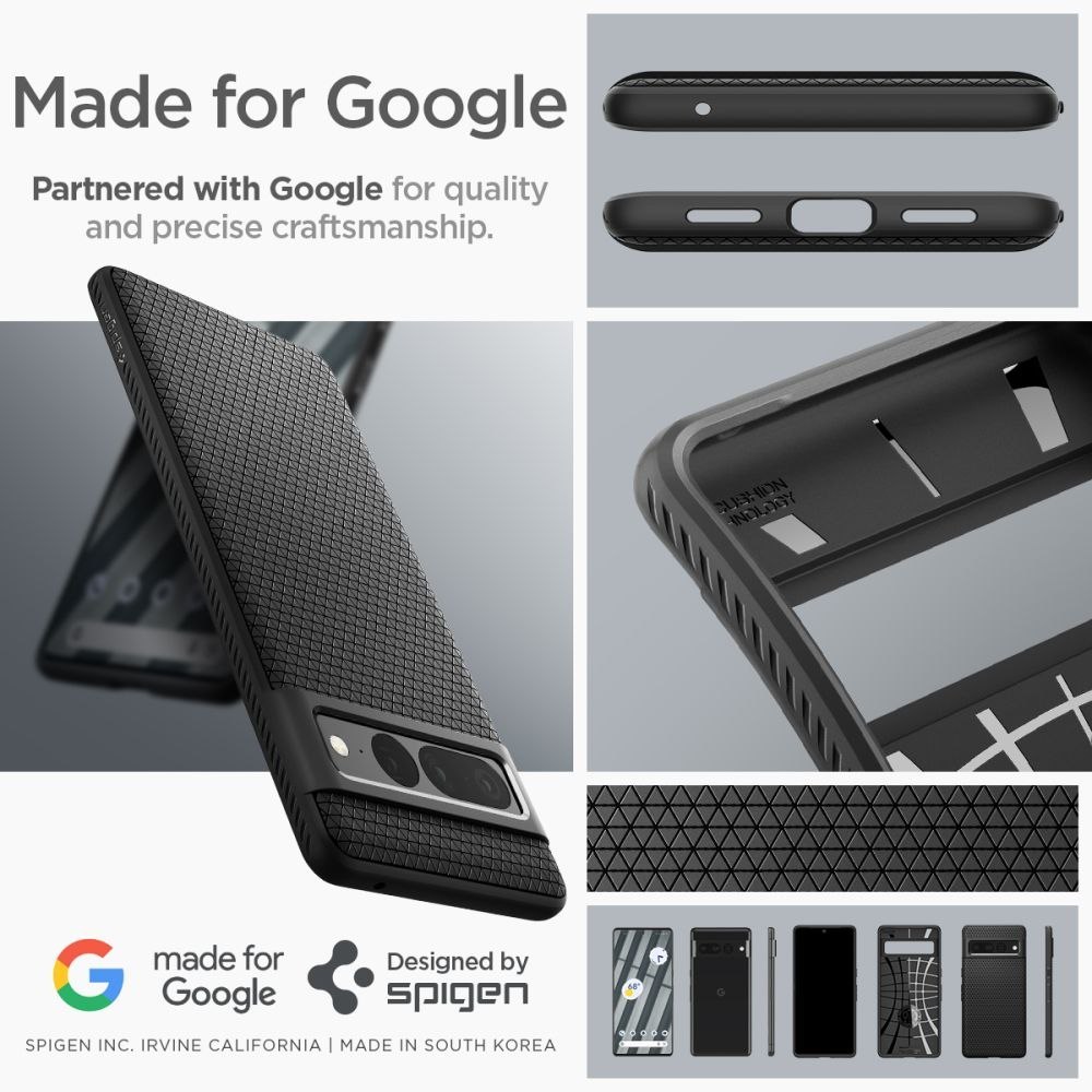 Etui Spigen Liquid Air do Google Pixel 7 Pro Matte Black