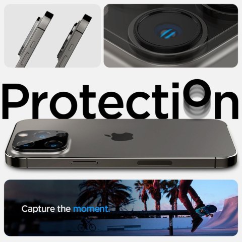 OSŁONA APARATU SPIGEN OPTIK.TR CAMERA PROTECTOR 2-PACK IPHONE 14 PRO / 14 PRO MAX BLACK