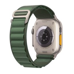 Pasek Nylon Pro do Apple Watch 4 / 5 / 6 / 7 / 8 / SE / Ultra (42 / 44 / 45 / 49 mm) Military Green