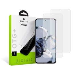 2x Szkło Hartowane Glastify Otg+ do Xiaomi 12T / 12T Pro Clear