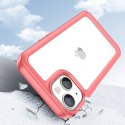 Etui Outer Braders sztywny pokrowiec z żelową ramką do iPhone 14 Plus czerwony