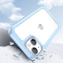 Etui Outer Braders sztywny pokrowiec z żelową ramką do iPhone 14 Plus niebieski