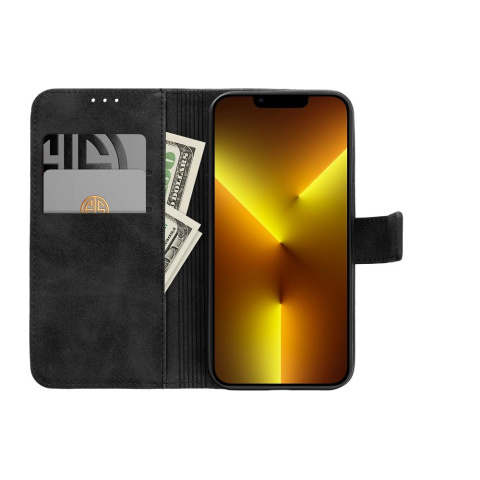 Etui Magnet Case Wallet portfel z klapką + szkło hartowane płaskie do iPhone 11