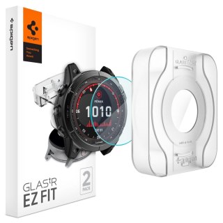 2x Szkło Hartowane Spigen Glas.tr ”Ez-fit” do Garmin Fenix 7x Clear