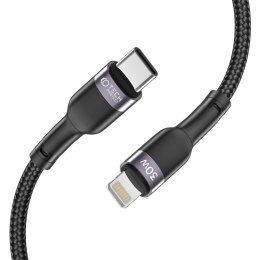 Kabel Ultraboost USB-Typ C / Lightning 3A 100cm Black