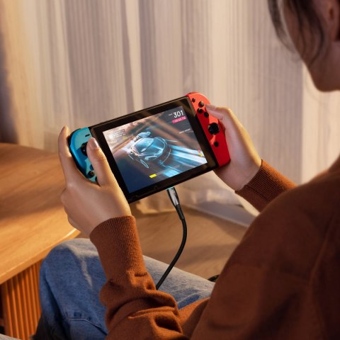 Baseus Glimmer Series kabel z szybkim ładowaniem USB-C 480Mb/s PD 100W 1m czarny