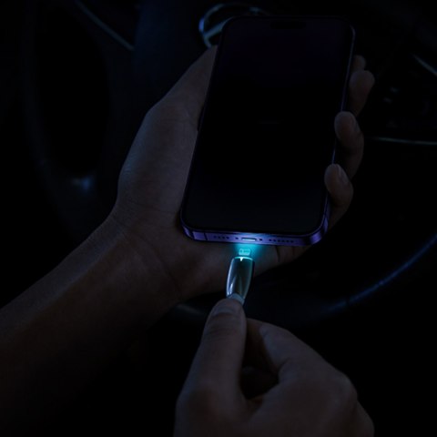 Baseus Glimmer Series kabel z szybkim ładowaniem USB-C 480Mb/s PD 100W 1m czarny