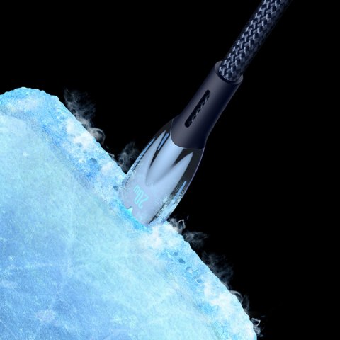 Baseus Glimmer Series kabel z szybkim ładowaniem USB-C 480Mb/s PD 100W 1m czarny