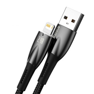 Baseus Glimmer Series kabel z szybkim ładowaniem USB-C - Lightning 480Mb/s 2.4A 2m czarny