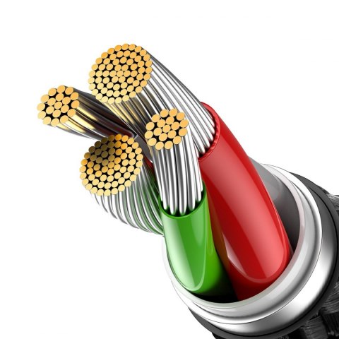 Baseus Glimmer Series kabel z szybkim ładowaniem USB-C - Lightning 480Mb/s 2.4A 2m czarny