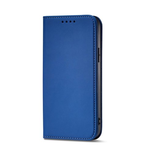 Magnet Card Case etui iPhone 14 Pro pokrowiec z klapką portfel podstawka niebieskie