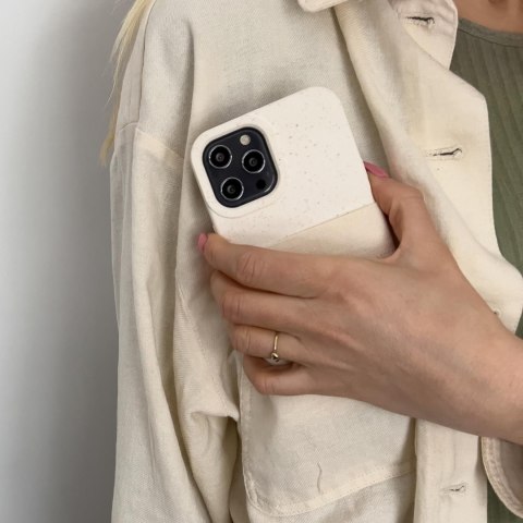 Eco Case etui iPhone 14 Plus silikonowy degradowalny pokrowiec białe