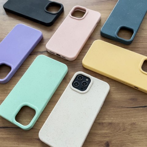 Eco Case etui iPhone 14 Plus silikonowy degradowalny pokrowiec żółte