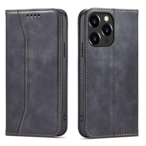 Magnet Fancy Case etui iPhone 14 Plus pokrowiec z klapką portfel podstawka czarne