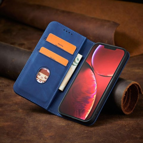 Magnet Fancy Case etui iPhone 14 Pro pokrowiec z klapką portfel podstawka niebieskie