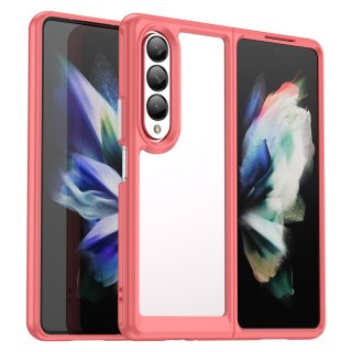 Etui Outer Braders z żelową ramką do Samsung Z Fold 3 czerwony