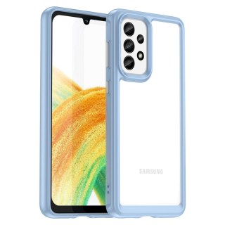 Etui Outer Braders z Ramką do Samsung Galaxy A33 5G niebieski