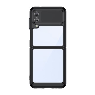 Etui Outer Braders sztywny pokrowiec z żelową ramką do Samsung Galaxy Z Flip 3 czarny