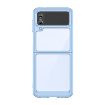 Etui Outer Braders sztywny pokrowiec z żelową ramką do Samsung Galaxy Z Flip 3 niebieski