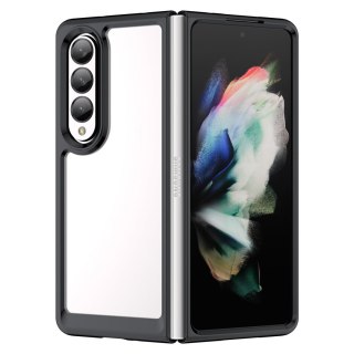 Etui Outer Braders sztywny pokrowiec z żelową ramką do Samsung Galaxy Z Fold 3 czarny