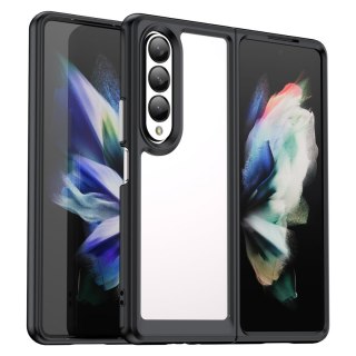 Etui Outer Braders sztywny pokrowiec z żelową ramką do Samsung Galaxy Z Fold 3 czarny