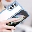 Etui Outer Braders sztywny pokrowiec z żelową ramką do Samsung Galaxy Z Fold 3 niebieski
