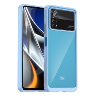 Etui Outer Braders z Ramką do Xiaomi Poco X4 Pro 5G niebieski