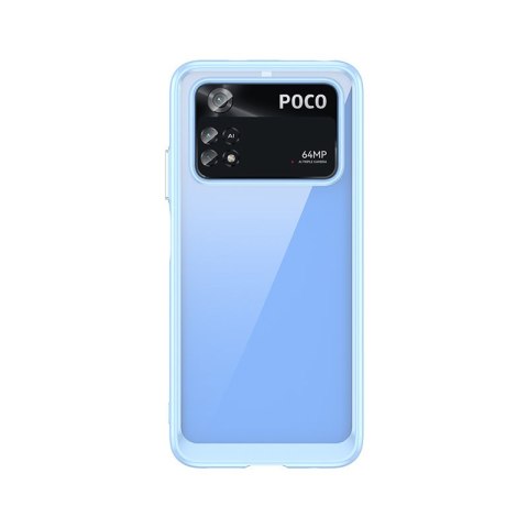 Etui Outer Braders z Ramką do Xiaomi Poco M4 Pro niebieski