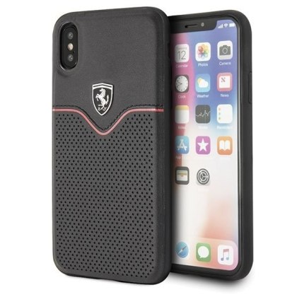 Etui Ferrari Hardcase do iPhone X / Xs czarny Off Track Victory