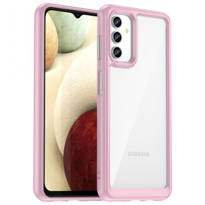 Etui Outer Braders z Ramką do Samsung Galaxy A13 5G różowy