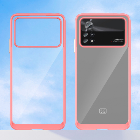 Etui Outer Braders z Ramką do Xiaomi Poco X4 Pro 5G czerwony