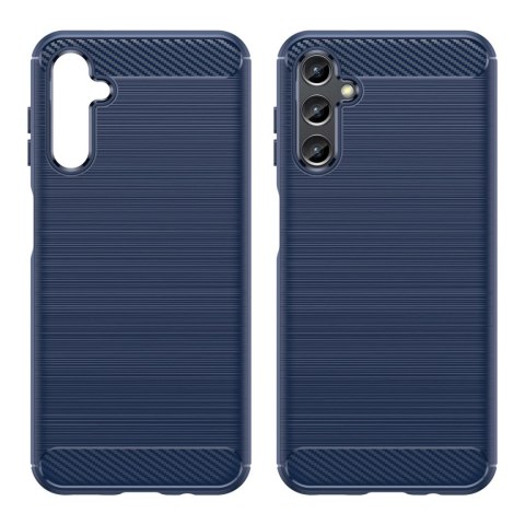 Etui Carbon Case do Samsung Galaxy A14 5G elastyczny niebieski