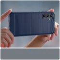 Etui Carbon Case do Samsung Galaxy A14 5G elastyczny niebieski