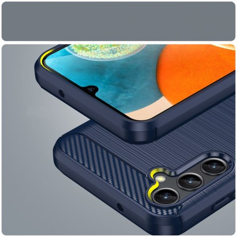 Etui Carbon Case do Samsung Galaxy A14 5G elastyczny niebieski