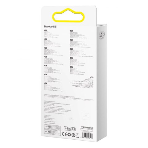 Baseus Flash Series Ⅱ kabel 3w1 z szybkim ładowaniem USB-A do USB-C / Micro-USB / Lightning 66W 480Mb/s 1.2m niebieski