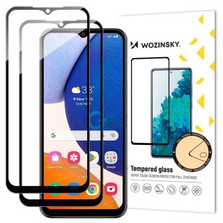 Wozinsky Full Glue Tempered Glass szkło hartowane Samsung Galaxy A14 5G 9H na cały ekran z czarną ramką