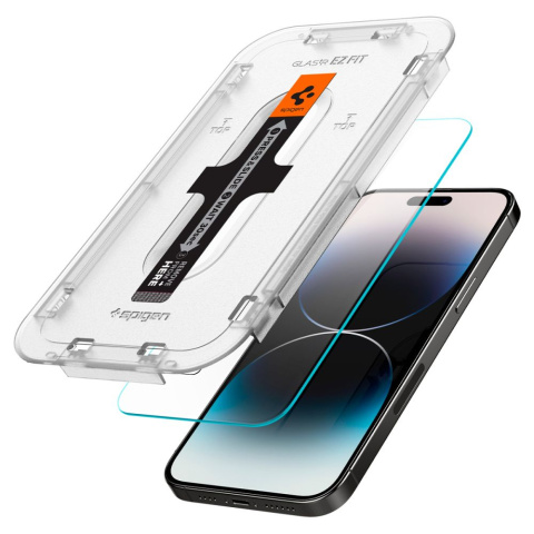 2x Szkło Hartowane Spigen Glas.tr Ez Fit do iPhone 14 Pro Max Clear