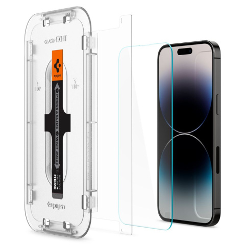 2x Szkło Hartowane Spigen Glas.tr Ez Fit do iPhone 14 Pro Max Clear