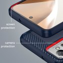 Etui Carbon Case do Motorola Moto G32 elastyczny niebieski