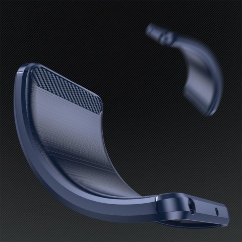 Carbon Case etui Xiaomi Poco F4 5G elastyczny silikonowy karbonowy pokrowiec czarne