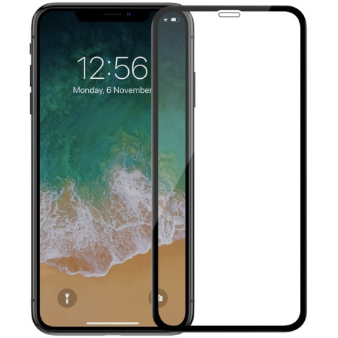 iPhone XS Max / 11 Pro Max Szkło Hartowane Ochronne 5D Cały Ekran Klejone po całości Full Glue