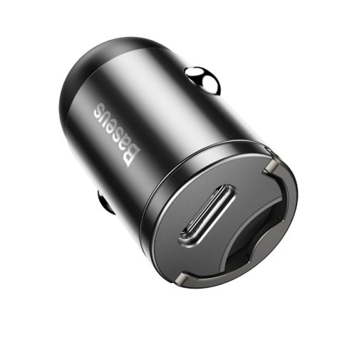 Inteligentna mini ładowarka samochodowa USB Typ C 30W Quick Charge 3.0 PD 3.0 szary