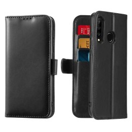 Etui portfel z klapką Dux Ducis Kado do Huawei P30 Lite czarny