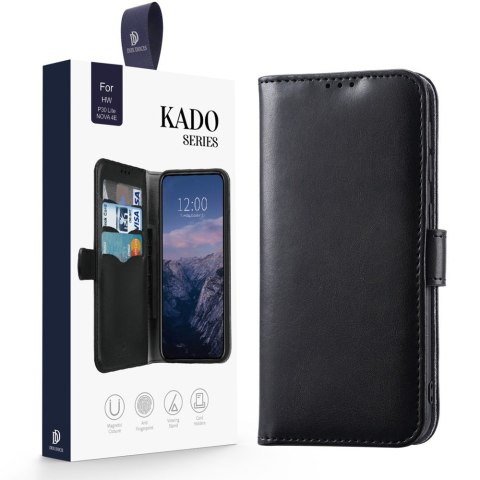 Etui portfel z klapką Dux Ducis Kado do Huawei P30 Lite czarny