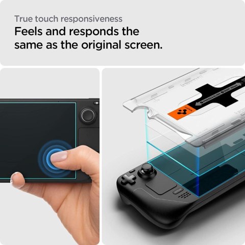 SZKŁO HARTOWANE SPIGEN GLAS.TR "EZ FIT" STEAM DECK CLEAR