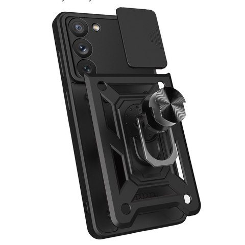 Etui Hybrid Armor Camshield do Samsung Galaxy A14 czarny