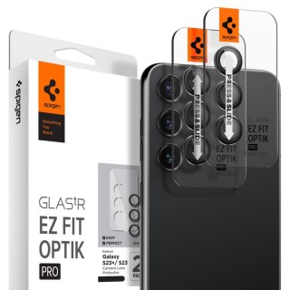 OSŁONA APARATU SPIGEN OPTIK.TR "EZ FIT" CAMERA PROTECTOR 2-PACK GALAXY S23 / S23+ PLUS BLACK